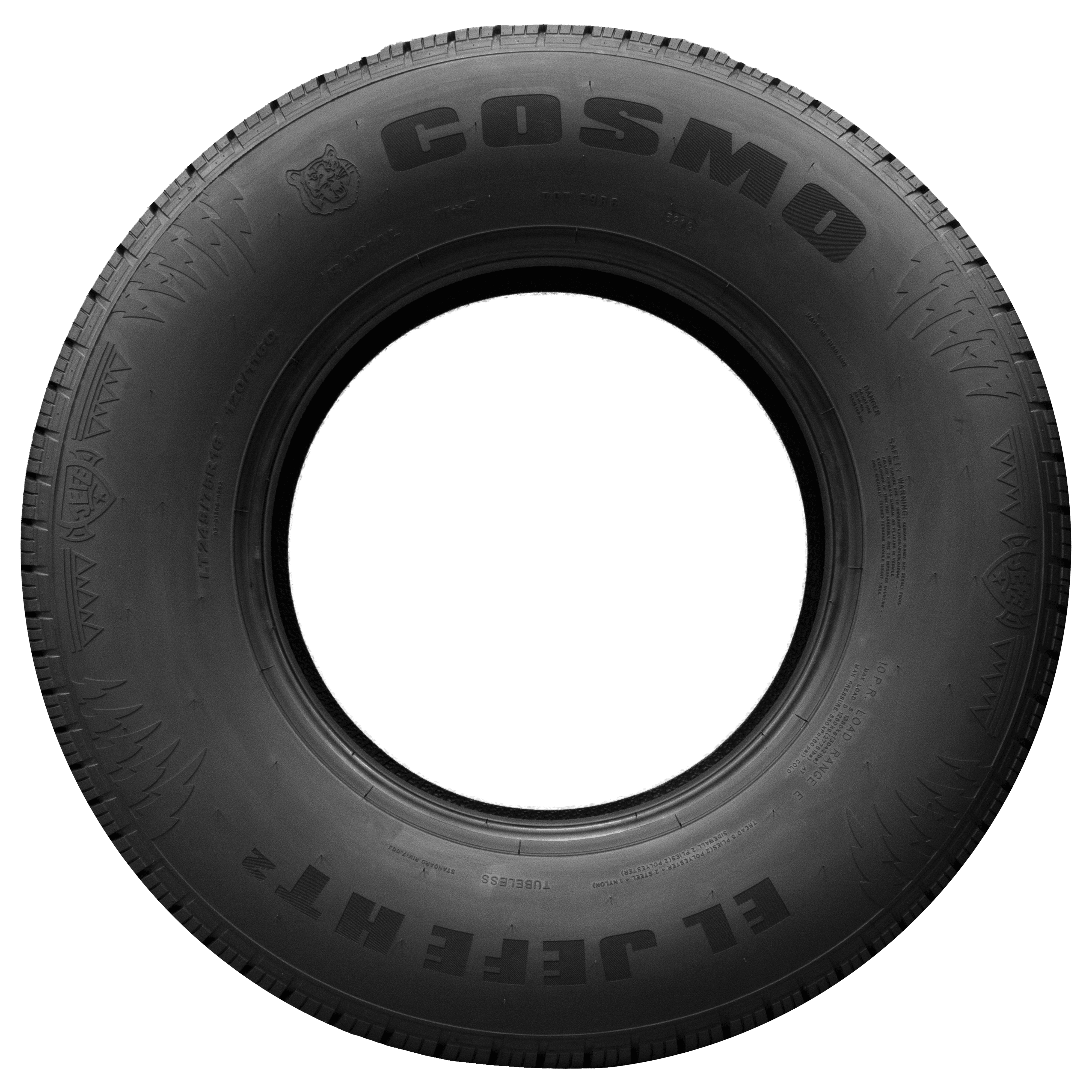 Cosmo Tires El Jefe HT 2 - Size Marking
