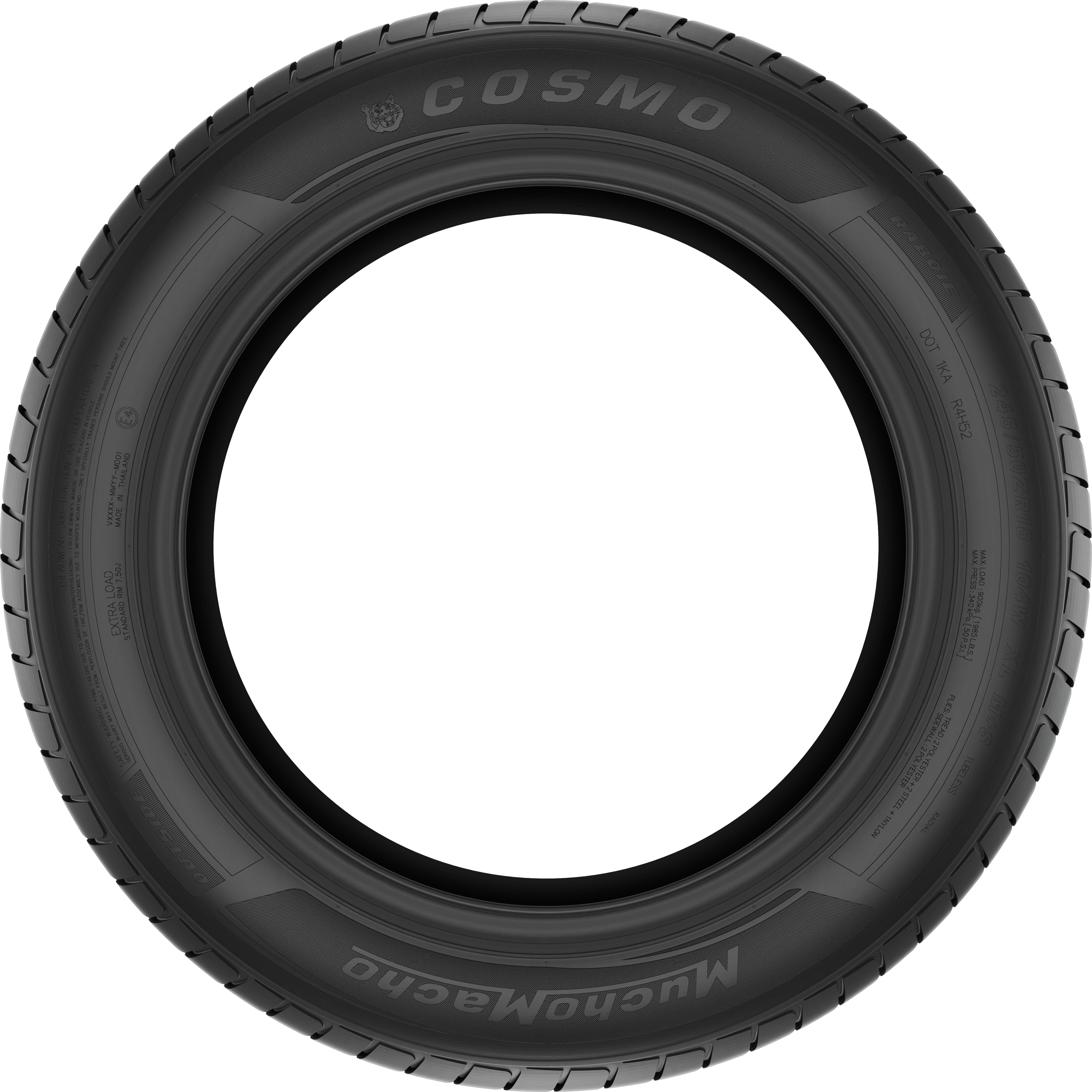 Cosmo Tires MuchoMacho - Size Marking