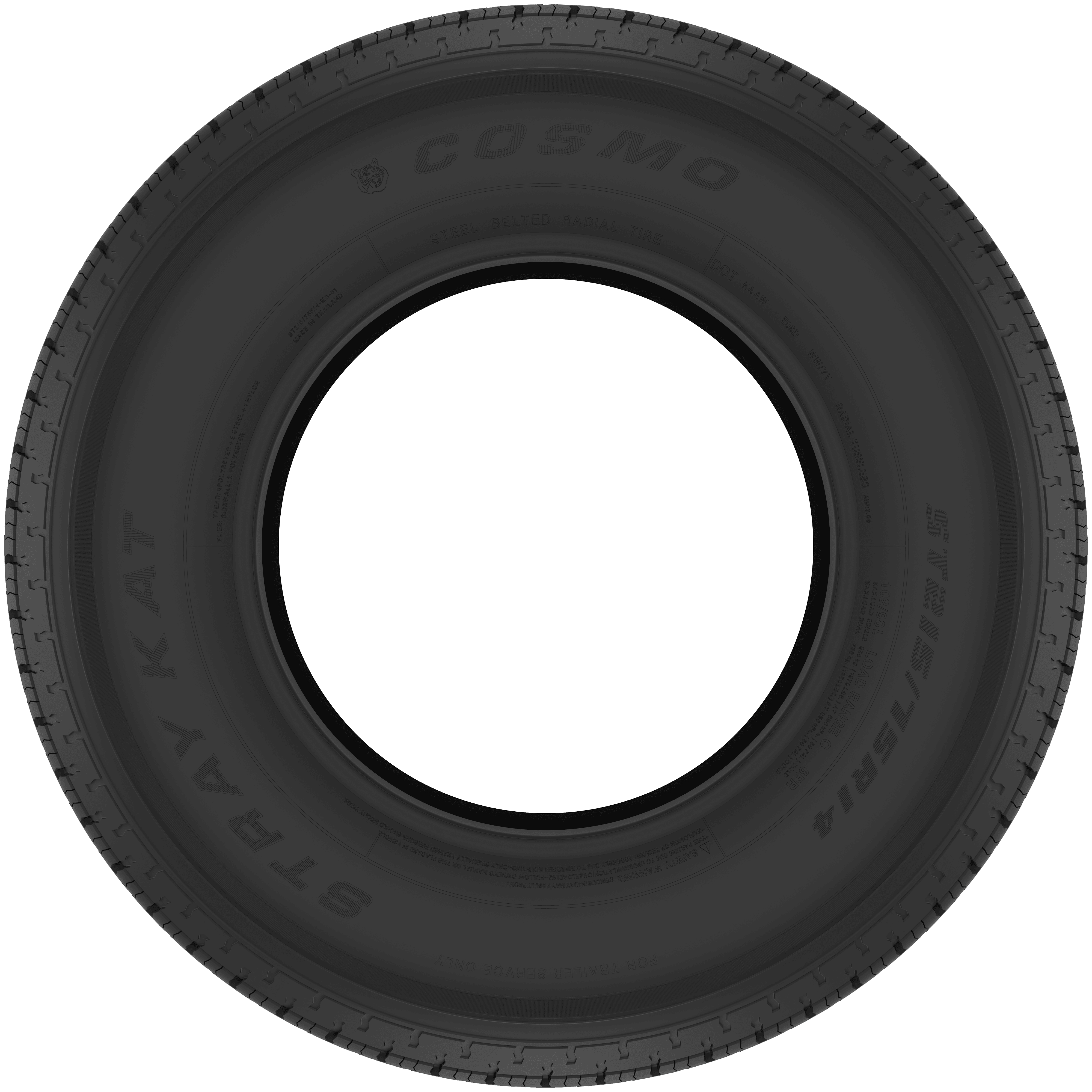 Cosmo Tires STRAY KAT TRLR - Size Marking