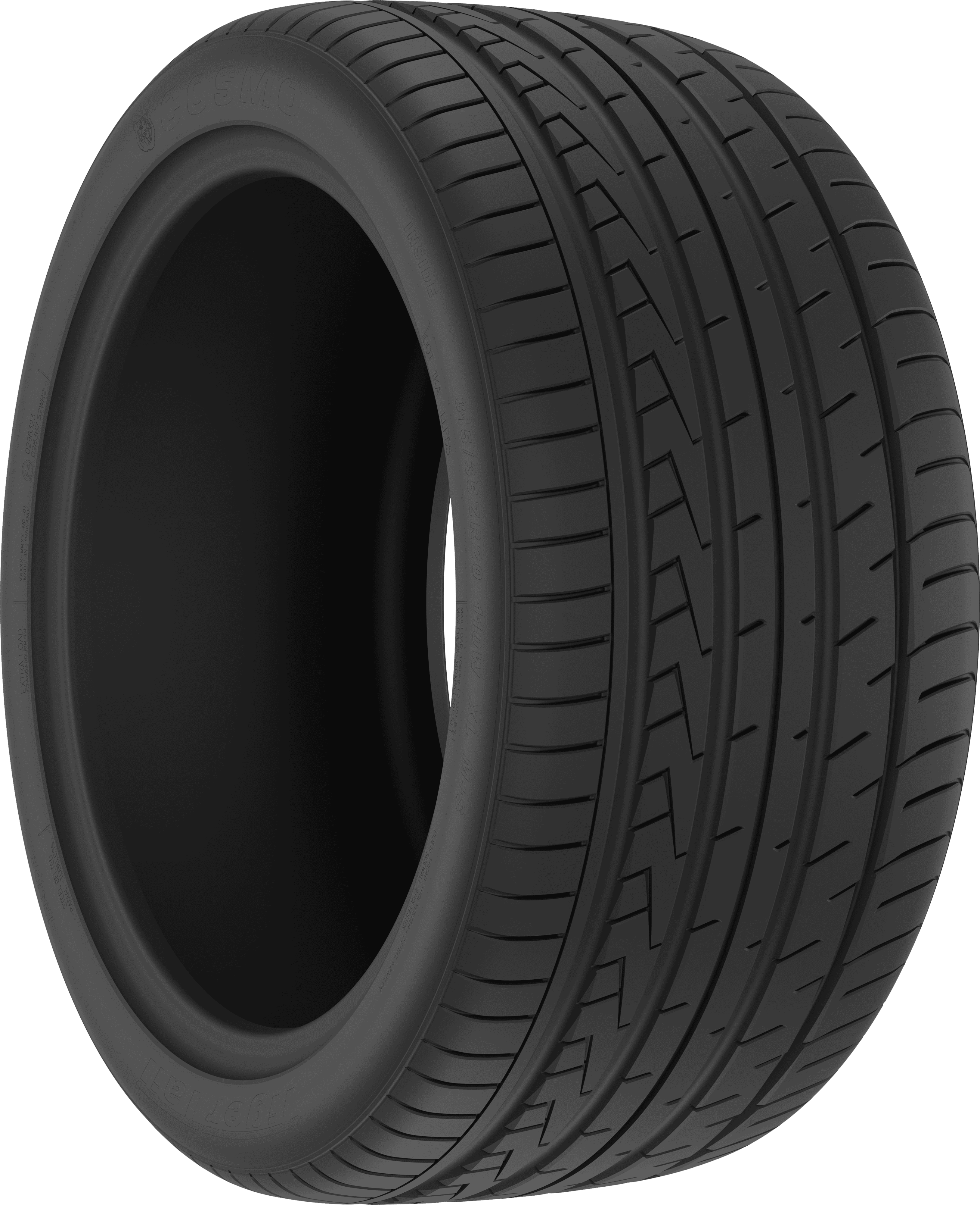 Cosmo Tires TIGERTAIL - Size Marking